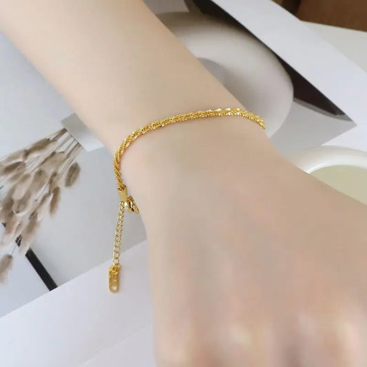 14K Pure Gold Bracelet Fine Jewelry